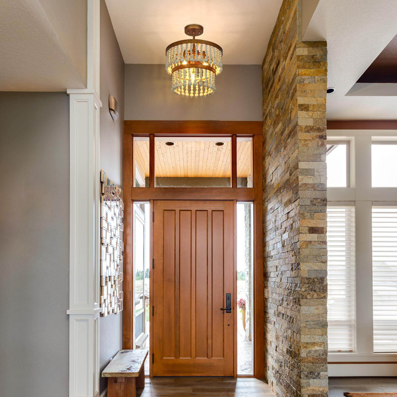 Abriell 4-Light 13.8'' Semi Flush Mount