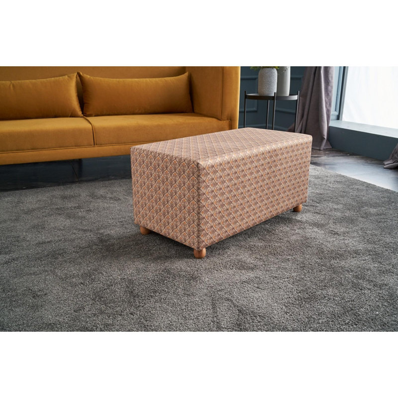 Railynne 83cm Wide No Pattern Pouf Ottoman