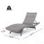 Chaise longue en osier Crete
