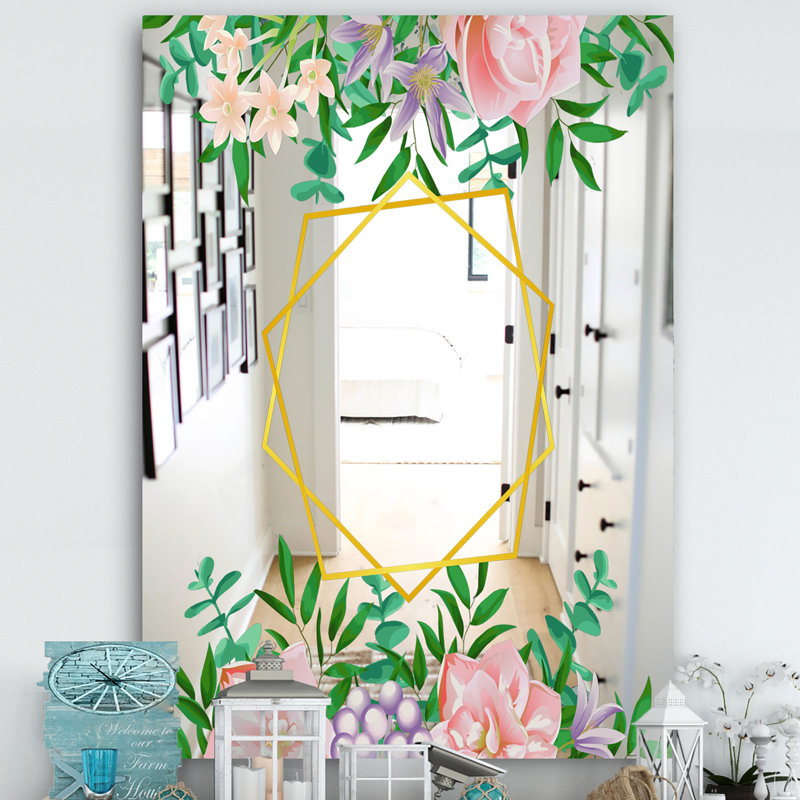 Miroir d'appoint Efflorescent, H 39,4 po x l 29,5 po
