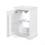 Meuble-lavabo de 20 po avec lavabo, armoire de salle de bain avec porte à fermeture douce, support de rangement et tablette réglable-1989884108