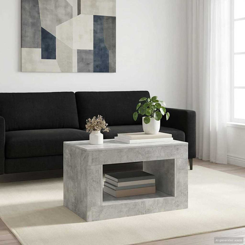 Coffee Table, Concrete Grey, Concrete Grey, Concrete Grey