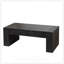 Table basse en bois, centre de table en bois d'ingénierie avec finition solide, pieds de style campagnard moderne