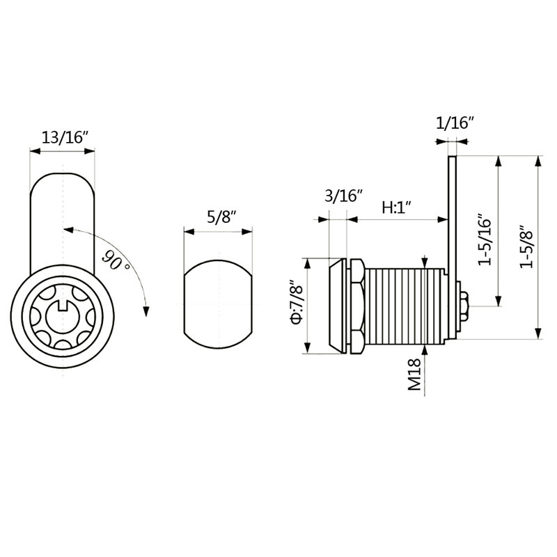 ANMINY Cylinder Lock