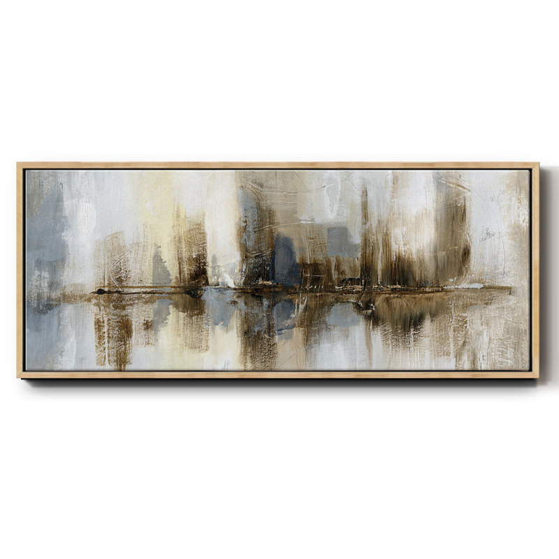 Harbor Lights- Framed Canvas, 20" H x 50" W