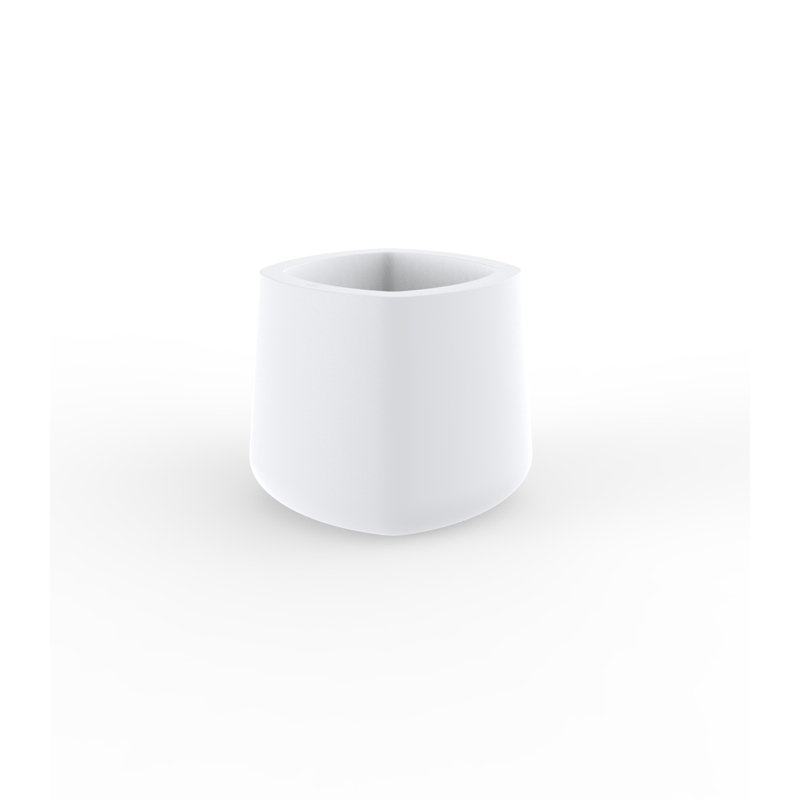 Ulm Pot Planter, 23.5" H x 26.75" W x 26.75" D, White