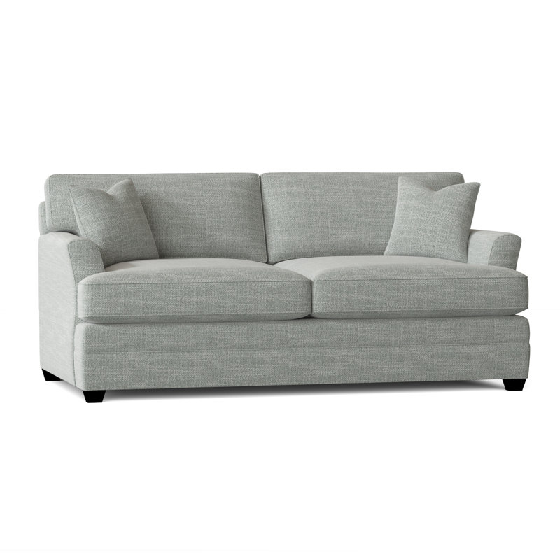 Harriss Upholstered 76'' Sofa, Conversation Capri Basketweave