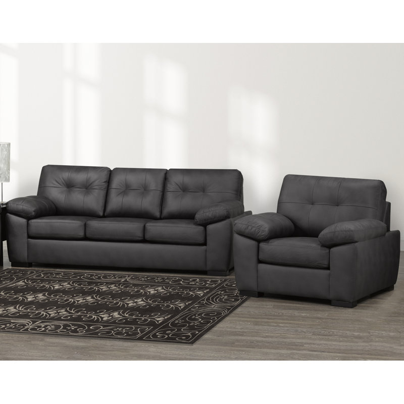 Ensemble de salon inclinable Bolonia, Polyester gris anthracite