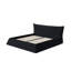 Lit plateforme tapissier en velours-702259455