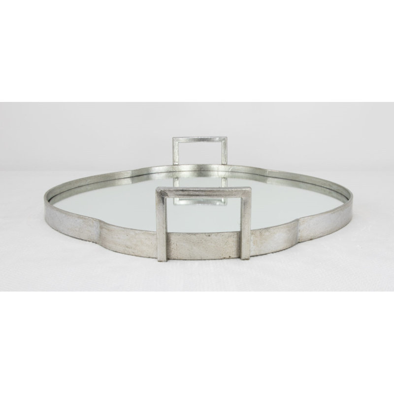 Summer Decorative Tray, Silver