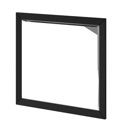 Abdulsamet Wood Flat Wall Mirror