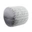 Repose-pieds cylindrique rembourré en tissu de chenille