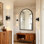 Applique murale moderne à DEL noire avec abat-jour en cristal 3000K lumière chaude câblée pour meuble-lavabo pour salle de bain salon chambre à coucher