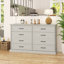 Commode moderne à 8 tiroirs Franshéska, l 54,6 po