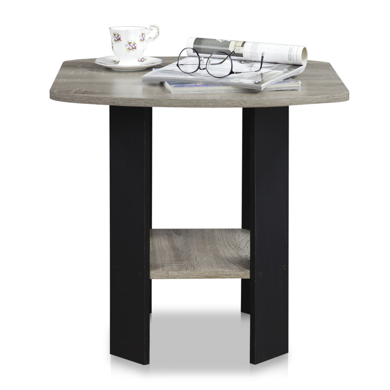 Sarwar End Table, French Oak Grey/Black