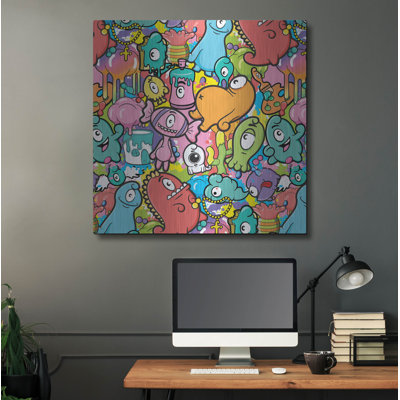  'Character Graffiti' by Matt Wills Metal Wall Art, 36" x 36"