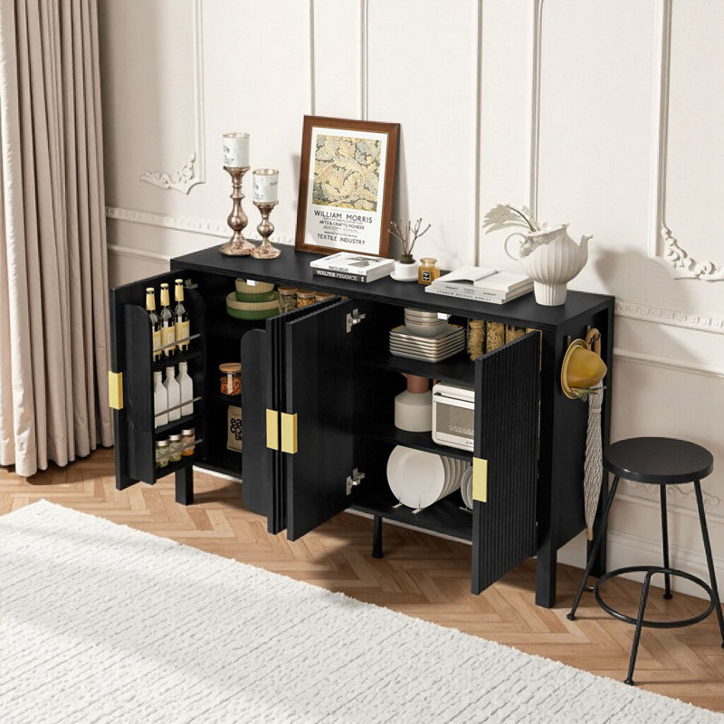 Buffet 57,5 po Modena, Noir