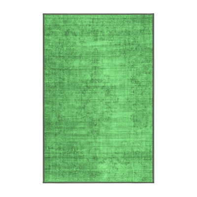 Washable Abstract Indoor Rug