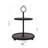 Two Tiered Black Decorative Serving Tray Or Cupcake Stand