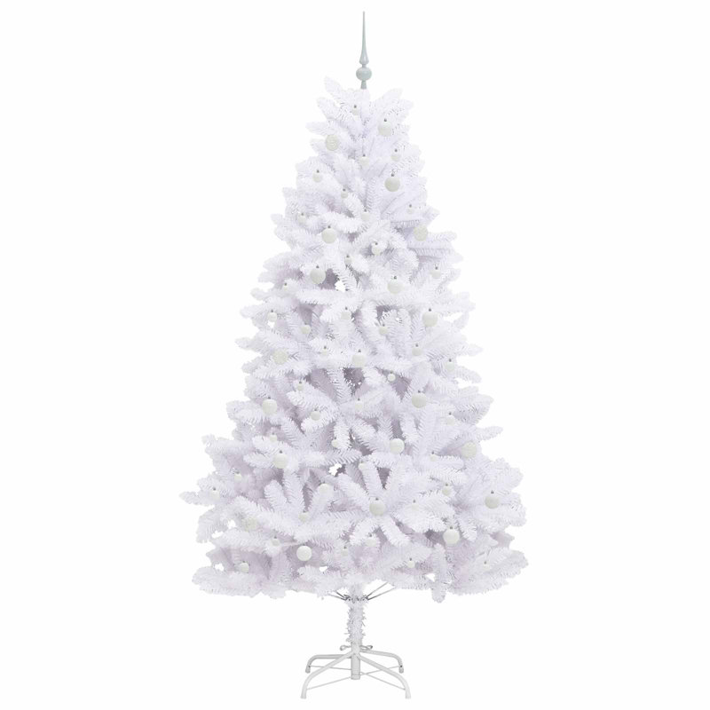 Lighted Artificial Christmas Tree, 7.87' H, White