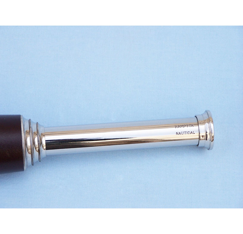 Admiral's Entertainment Decorative Telescope, Brass with Rosewood Box