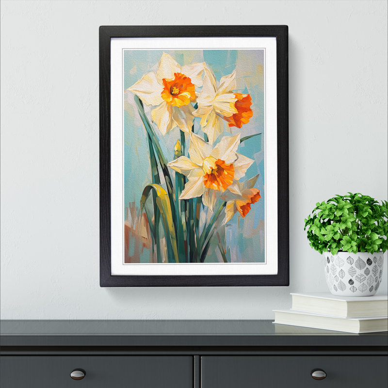 Single Picture Frame Print on Wood, Black Framed, 64cm H x 46cm W