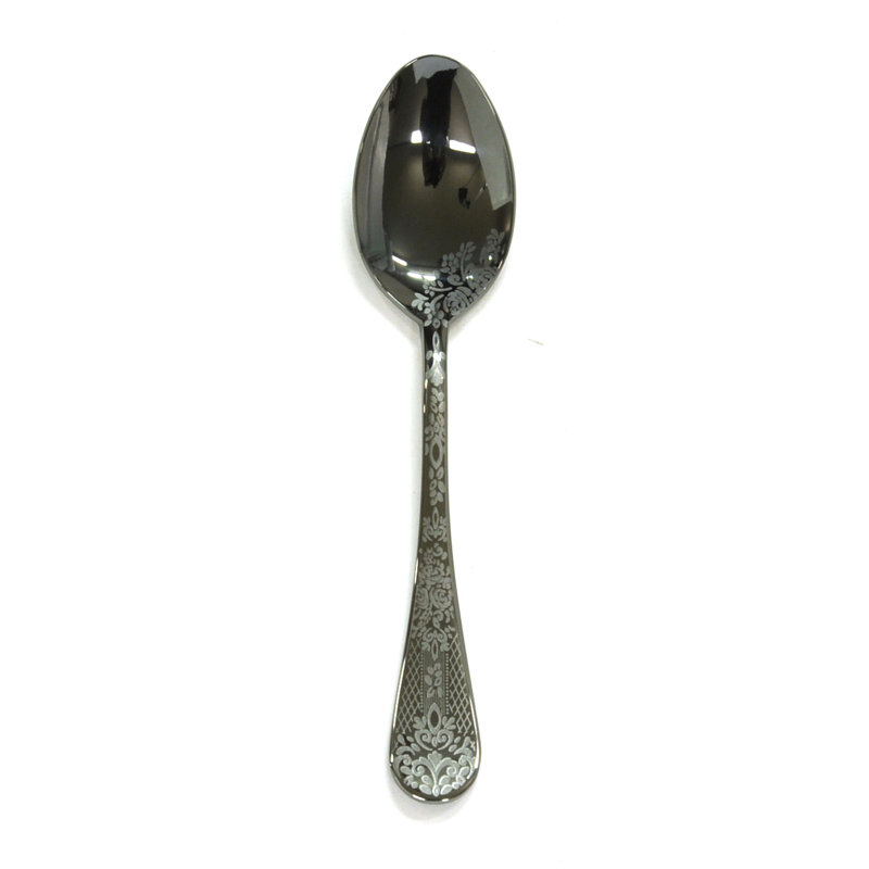 Casablanca Stainless Steel Coffee Spoon, Oro-nero