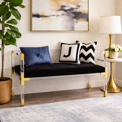 Banc en velours Monroe