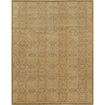 Tapis beige / gris en laine noué à la main Kennith