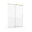 Porte de douche coulissante simple réglable sans cadre avec verre trempé de 6 mm, idéale pour les salles de bain compactes et les esthétiques modernes, porte de douche