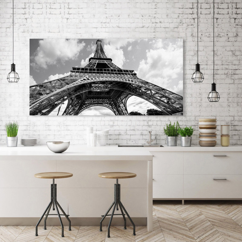 The Eiffel Tower In Spring - Wrapped Canvas Print, 60cm H x 120cm W