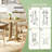 Compact Greeting Table,Wood Kitchen Table,Round Dining Table,Reading Table