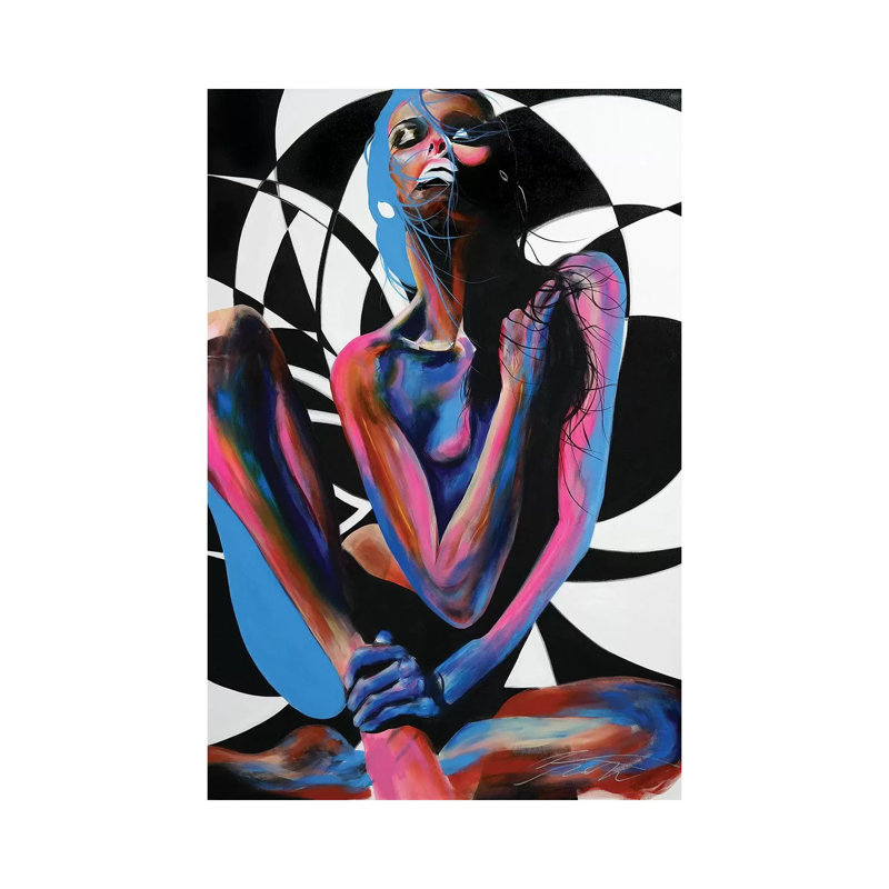 Pose by Chance Watt - Painting on Canvas, Wrapped Canvas, 66.04cm H x 20.32cm W x 3.81cm D