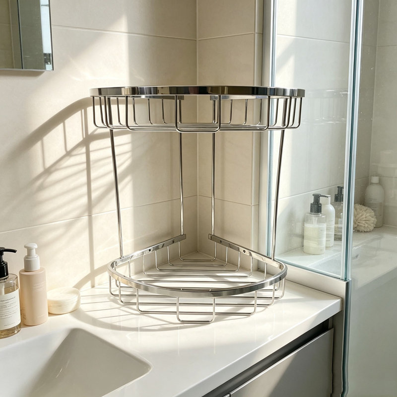 Wall Mounted Optional Stainless Steel Shower Caddy