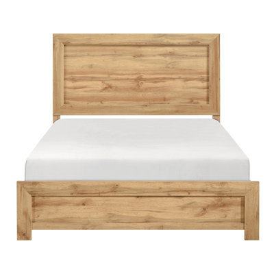 Natural Finish Rustic Charm Contemporary Bed