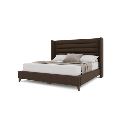 Miliyah Wingback Maple Bed