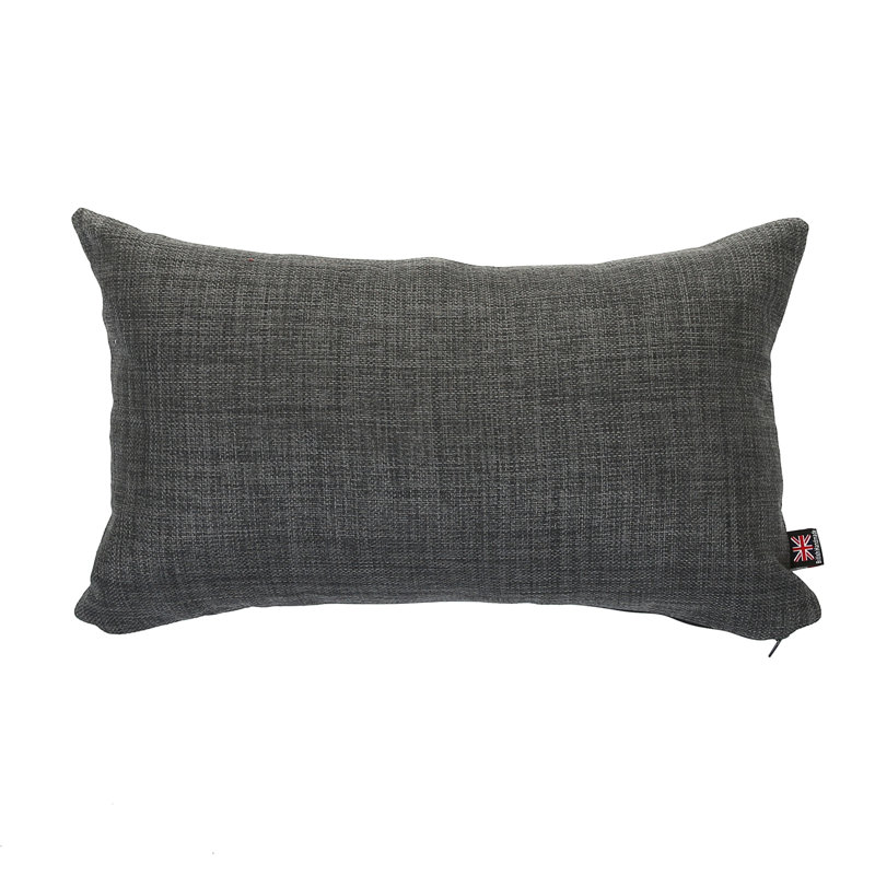 Mitre Rectangular Cushion, Charcoal