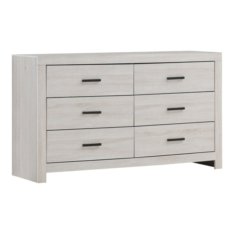 58.1'' W 6 - Drawer Dresser, White