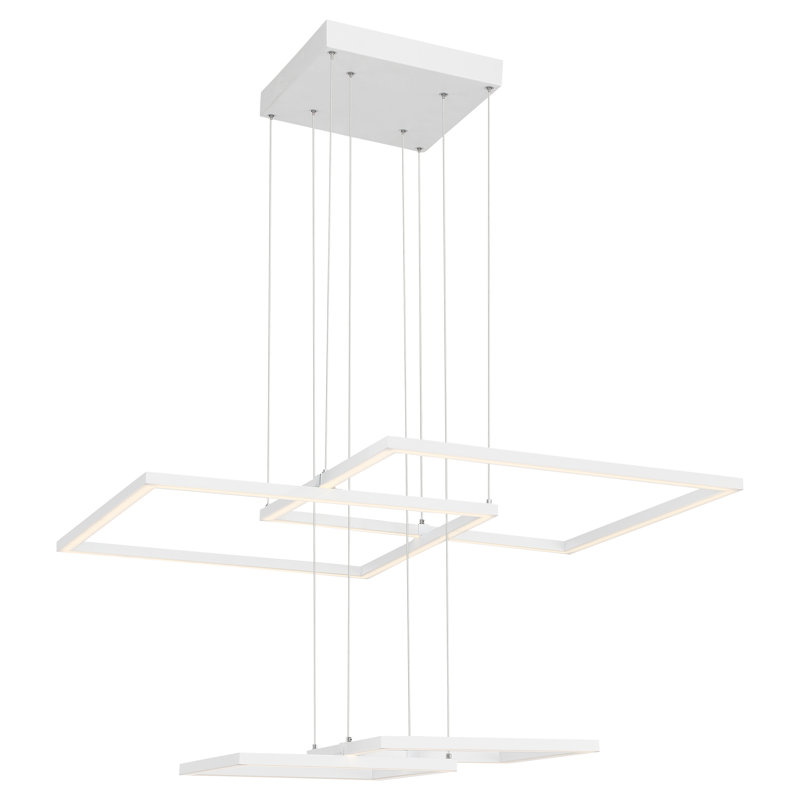 Sylacauga 4 - Light LED Cluster Pendant, White