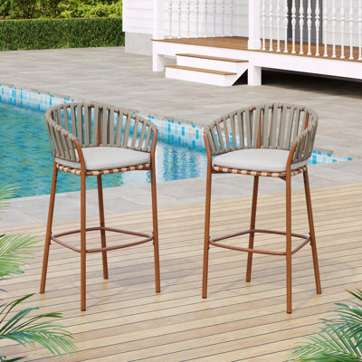 Tabouret de bar extérieur en corde Smart Design