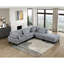 Fauteuil de salon en velours côtelé gris