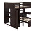 Lit mezzanine double avec lit autonome, armoire, bureau et tablettes-1948717114