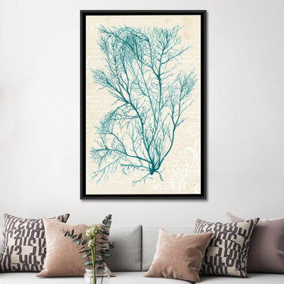 « bleu algues ii », impression sur toile