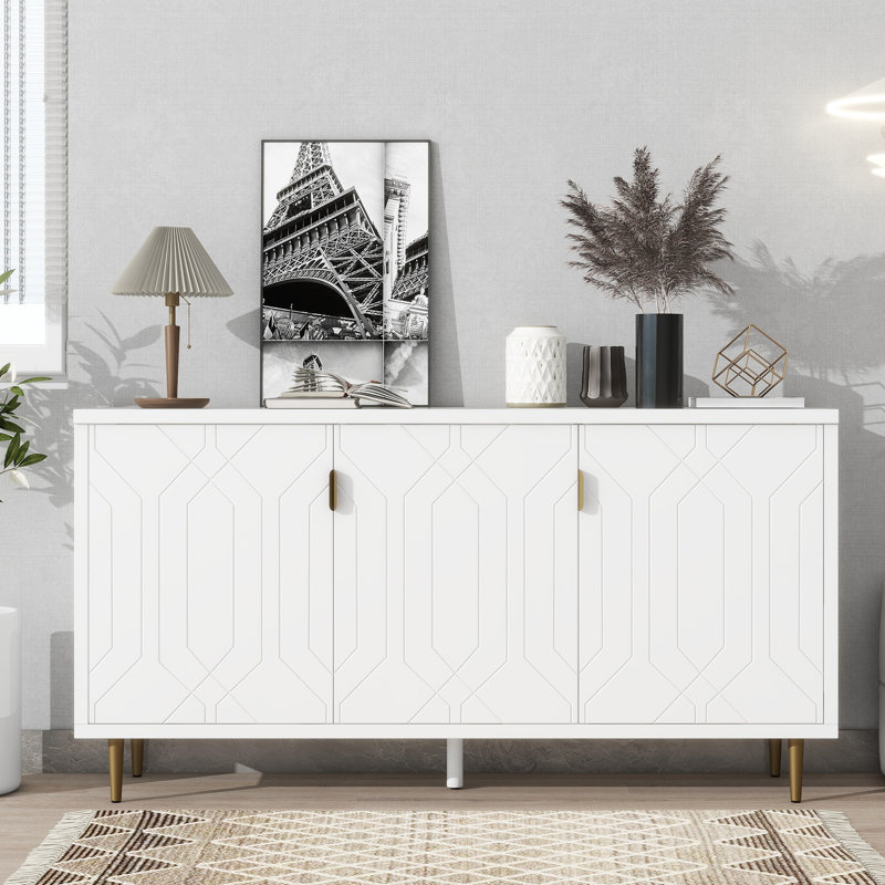Meggin Accent Cabinet, White