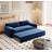 66" Queen 3-In-1 Convertible Sleeper Pull Out Sofa Bed-1915203005