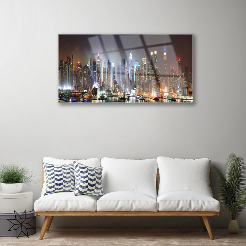 City Houses - Unframed Photograph on Glass