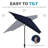 Le 10' x 6' 5" Rectangular Tilt Market Umbrella-2107552712