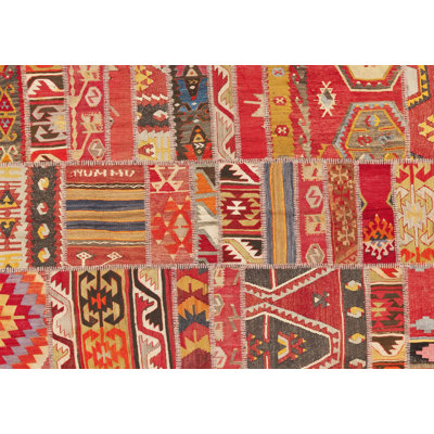 Adryen Rectangle Moroccan Vinyl Area Rug