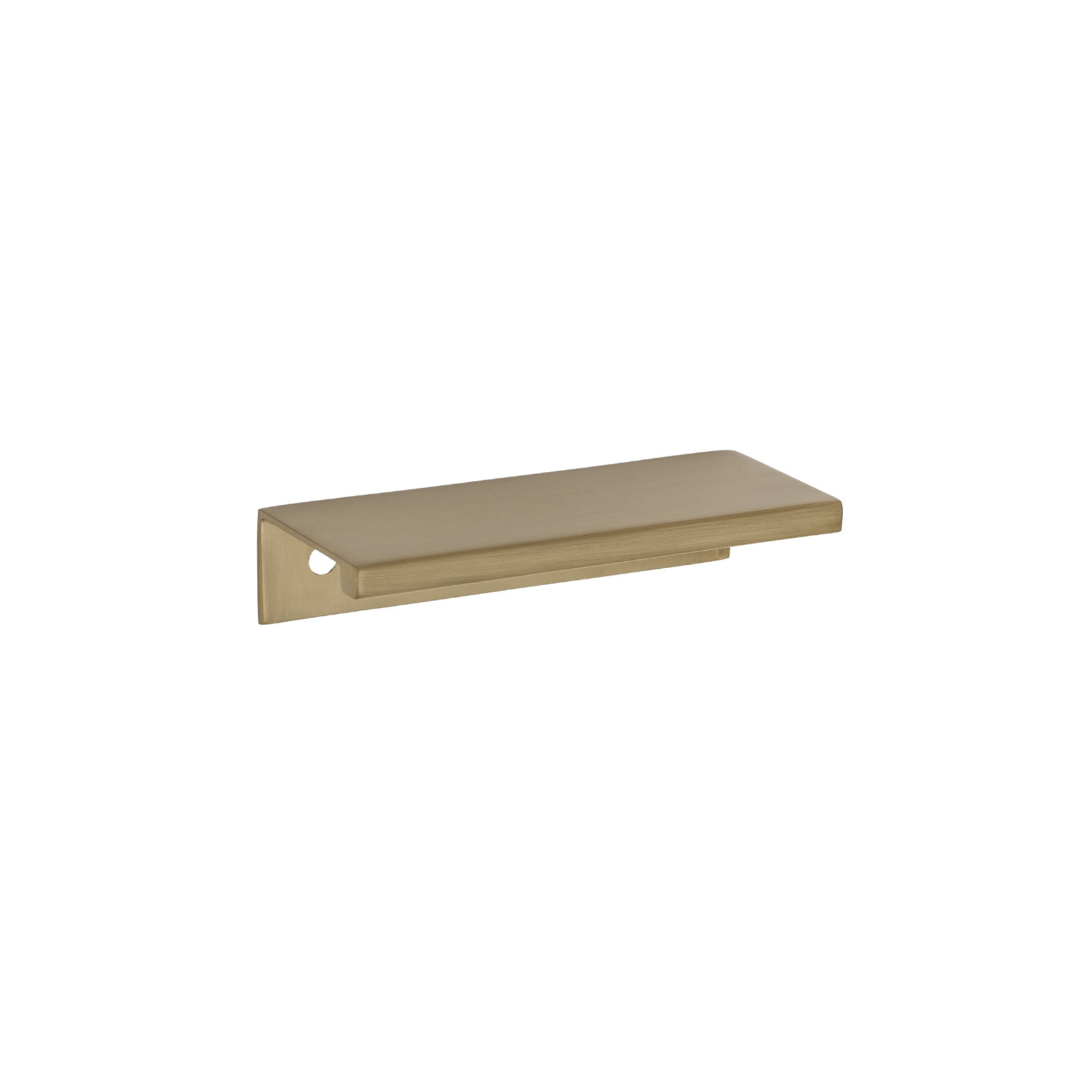 Ethan Finger Pull, Satin Brass, 3"