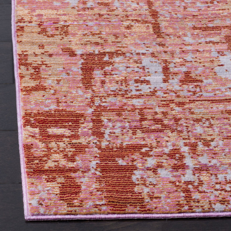 Tapis abstrait rouge, Rectangle 3 pi x 5 pi
